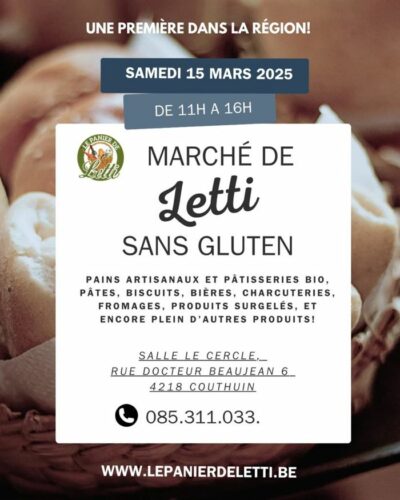 Affiche : Marché de Letti sans gluten