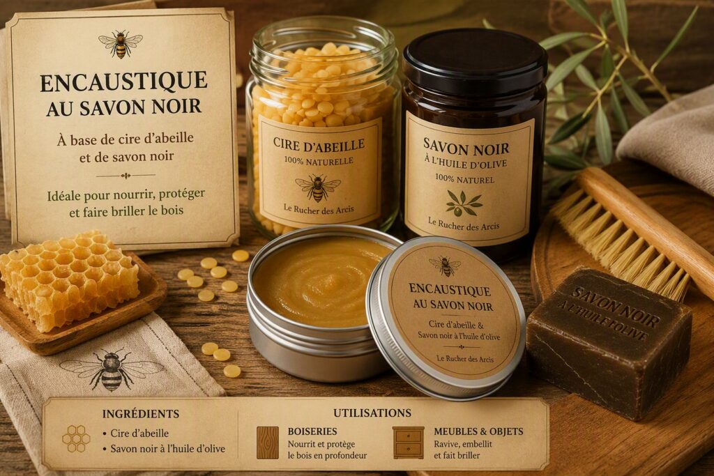 Encaustique au savon noir